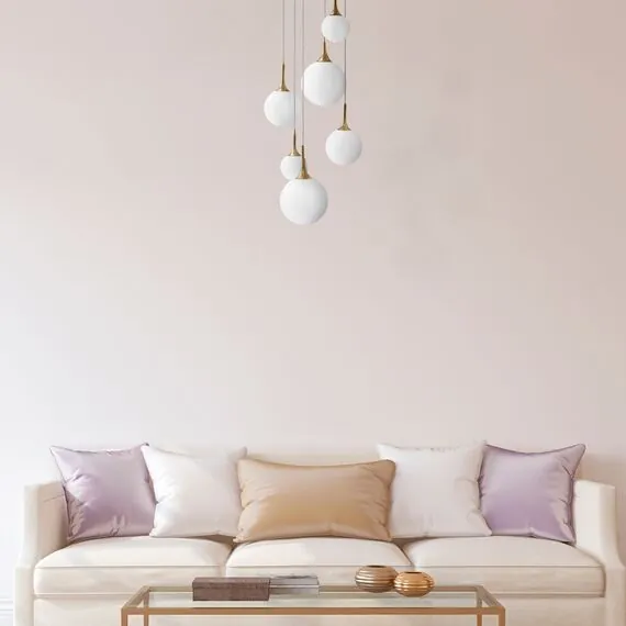 Lightstar 813062 Люстра GLOBO 6х40W E14 gold/white, изображение 2