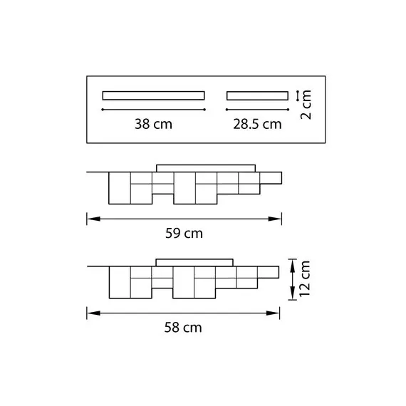 Lightstar 750122 Люстра потол FAVO LED-60W 2880LM Silver 3000K, изображение 2