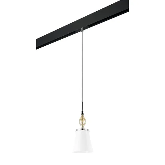 Lightstar PRO806010 Светильник д/1-фазн трека ESCICA 1х40W E14 БЕЛЫЙ/КОНЬЯК/ХРОМ/ЧЕРНЫЙ (806010+595007)