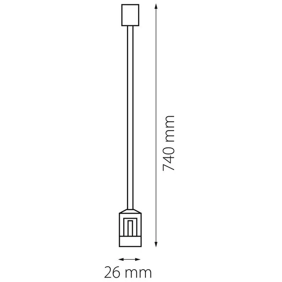 Lightstar 507177 Крепление потолочное трековое DUE ЧЕРНЫЙ, изображение 3