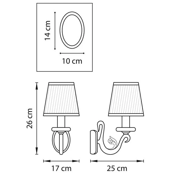 Lightstar 779514 Бра ENGENUO 1х40W E14 ХРОМ, изображение 2