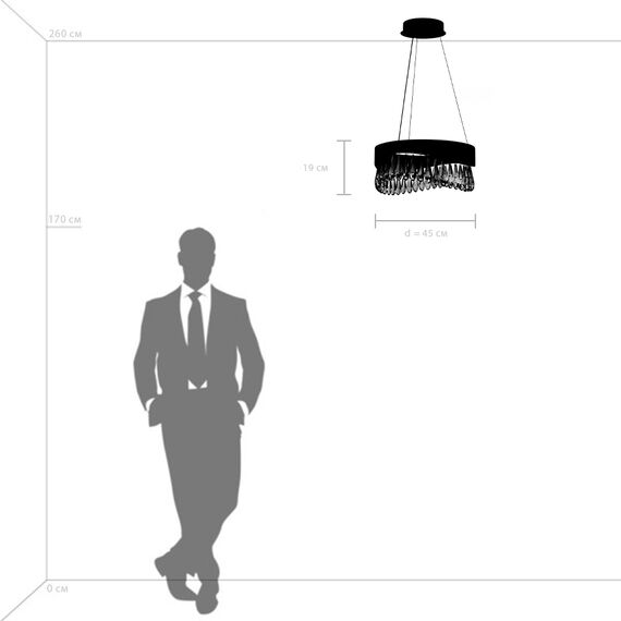 Lightstar 703143 Люстра HELIO 27W LED 1344LM ШАМПАНЬ 3500K, изображение 4