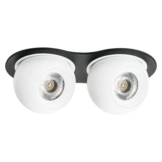 Lightstar i6276262 Светильник INTERO LED 9W*2 850LM*2 24G ЧЕРНЫЙ/БЕЛЫЙ 3000K (217627+217062+217062)