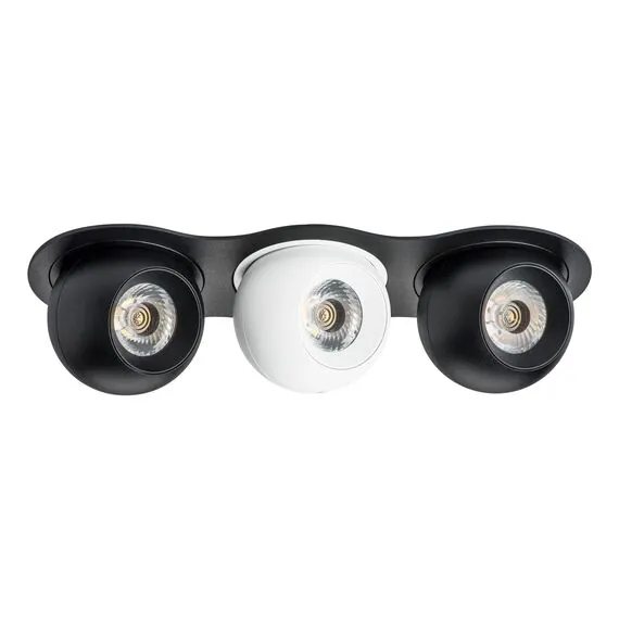Lightstar i637726272 Светильник INTERO LED 9W*3 850LM*3 24G ЧЕРНЫЙ/БЕЛЫЙ 3000K (217637+217072+217062+217072)