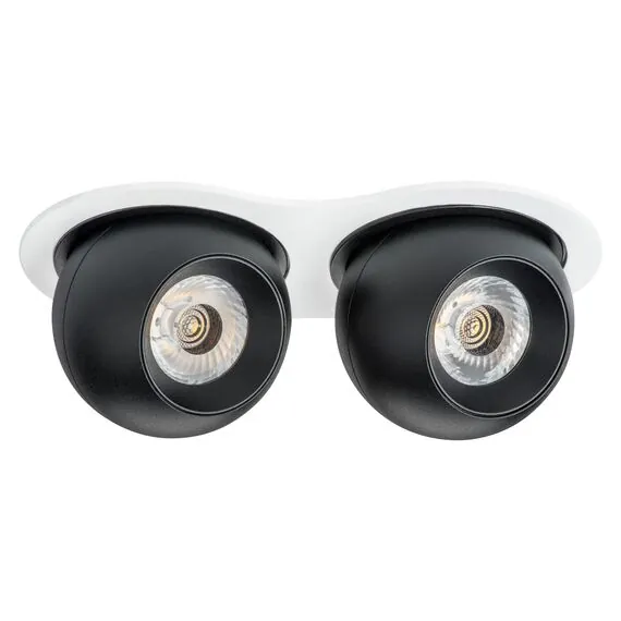 Lightstar i6267474 Светильник INTERO LED 9W*2 850LM*2 24G БЕЛЫЙ/ЧЕРНЫЙ 4000K (217626+217074+217074)
