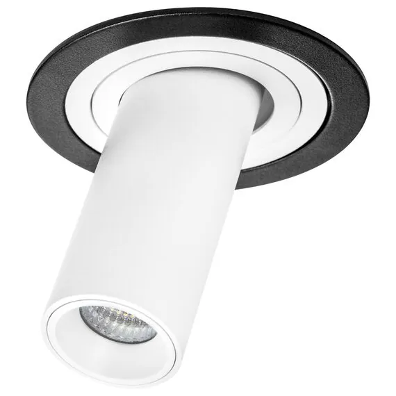 Lightstar i617262 Светильник INTERO TUBO LED 10W 500LM 60G ЧЕРНЫЙ/БЕЛЫЙ 3000K (217617+217262)