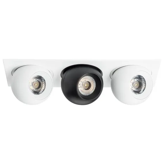 Lightstar i536647464 Светильник INTERO LED 9W*3 850LM*3 24G БЕЛЫЙ/ЧЕРНЫЙ 4000K (217536+217064+217074+217064)