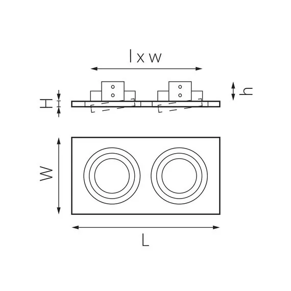 Lightstar i5270707 Светильник INTERO 16 Double QUADRO (217527+217607+217607), изображение 2