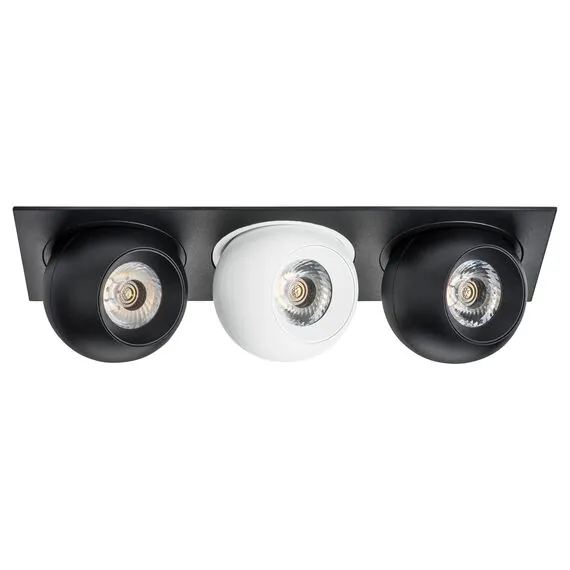 Lightstar i537746474 Светильник INTERO LED 9W*3 850LM*3 24G ЧЕРНЫЙ/БЕЛЫЙ 4000K (217537+217074+217064+217074)