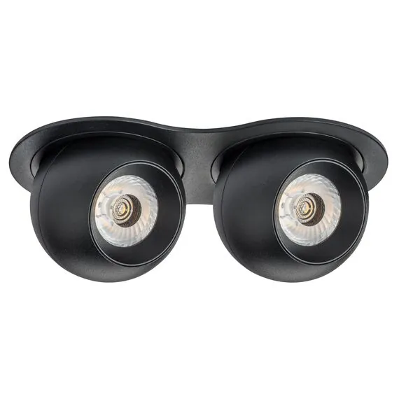 Lightstar i6277474 Светильник INTERO LED 9W*2 850LM*2 24G ЧЕРНЫЙ 4000K (217627+217074+217074)