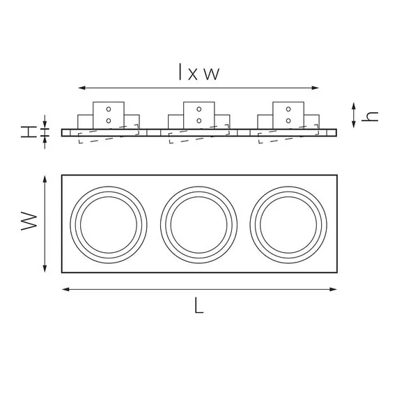 Lightstar i839070607 Светильник INTERO 111 Triple QUADRO (217839+217907+217906+217907), изображение 2