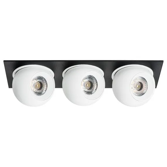 Lightstar i537646464 Светильник INTERO LED 9W*3 850LM*3 24G ЧЕРНЫЙ/БЕЛЫЙ 4000K (217537+217064+217064+217064)