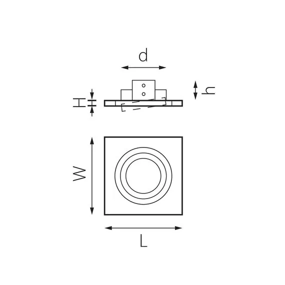 Lightstar i51906 Светильник INTERO 16 QUADRO GU10 (217519+217606), изображение 2