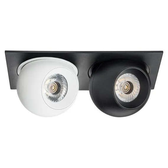 Lightstar i5276272 Светильник INTERO LED 9W*2 850LM*2 24G ЧЕРНЫЙ/БЕЛЫЙ 3000K (217527+217062+217072)