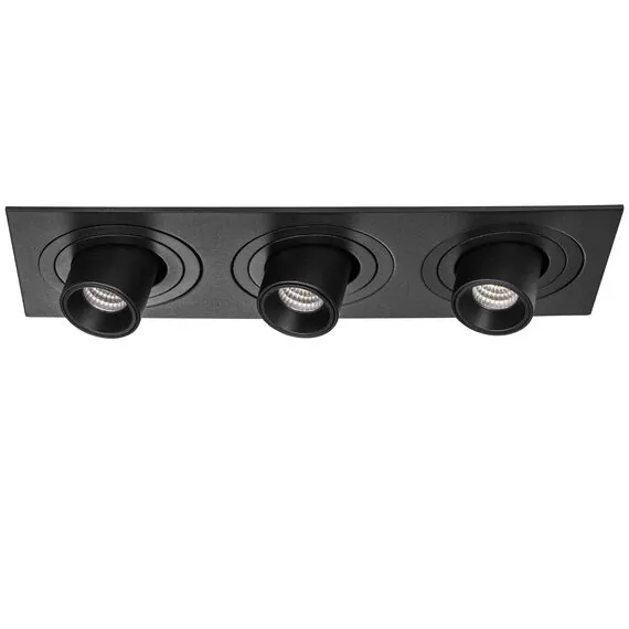 Lightstar i537172 Светильник INTERO TUBO LED 7W*3 360LM*3 60G ЧЕРНЫЙ 3000K (217537+217172+217172+217172)