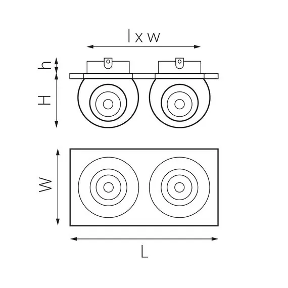 Lightstar i5266464 Светильник INTERO LED 9W*2 850LM*2 24G БЕЛЫЙ 4000K (217526+217064+217064), изображение 2