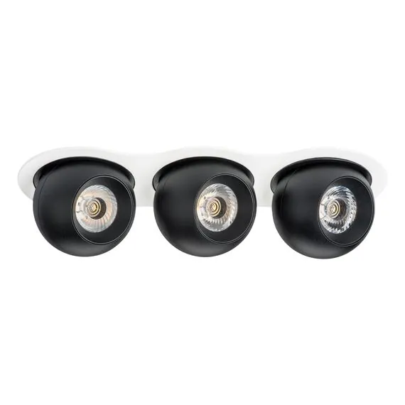 Lightstar i636727272 Светильник INTERO LED 9W*3 850LM*3 24G БЕЛЫЙ/ЧЕРНЫЙ 3000K (217636+217072+217072+217072)