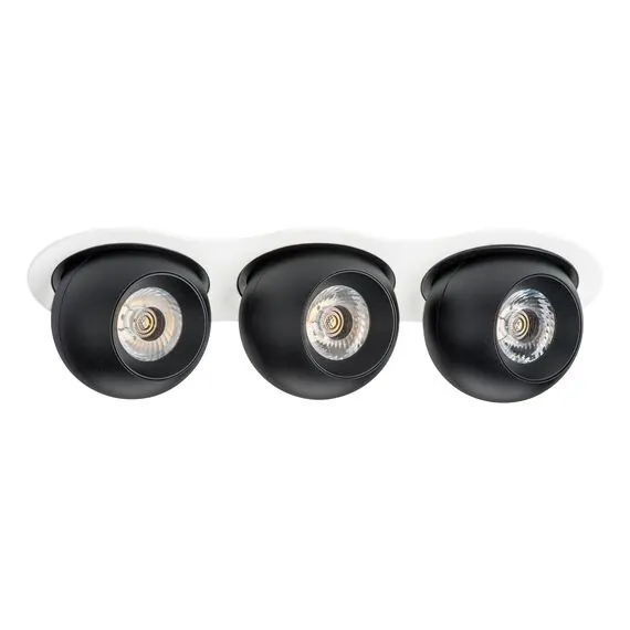 Lightstar i636747474 Светильник INTERO LED9W*3 850LM*3 24G БЕЛЫЙ/ЧЕРНЫЙ 4000K (217636+217074+217074+217074)