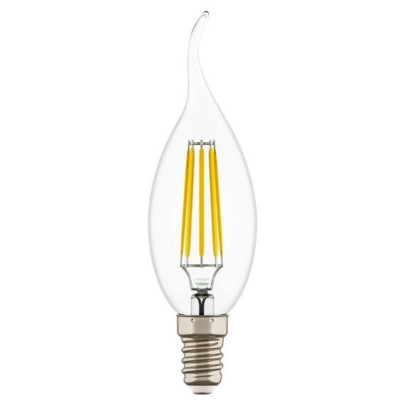 Lightstar 933604 Лампа LED FILAMENT 220V CA35 E14 6W=65W 400-430LM 360G CL 4000K 30000H