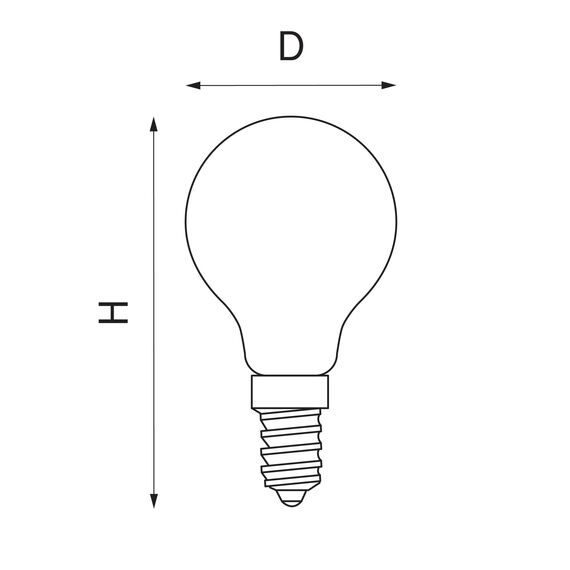 Lightstar 933804 Лампа LED FILAMENT 220V G45 E14 6W=65W 560LM 360G CL 4000K 15000H, изображение 2