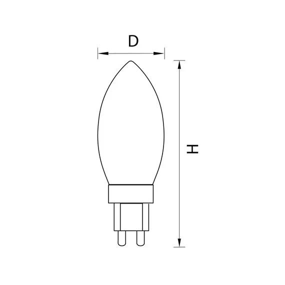 Lightstar 940472 Лампа LED 220V C35 G9 5W=40W 280LM 360G 3000K 20000H, изображение 2