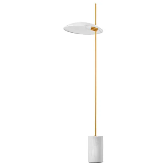 Lightstar 801716  2КОР! Торшер MARMARA LED 5W 400LM ЗОЛОТО/БЕЛЫЙ/МРАМОР 3000K