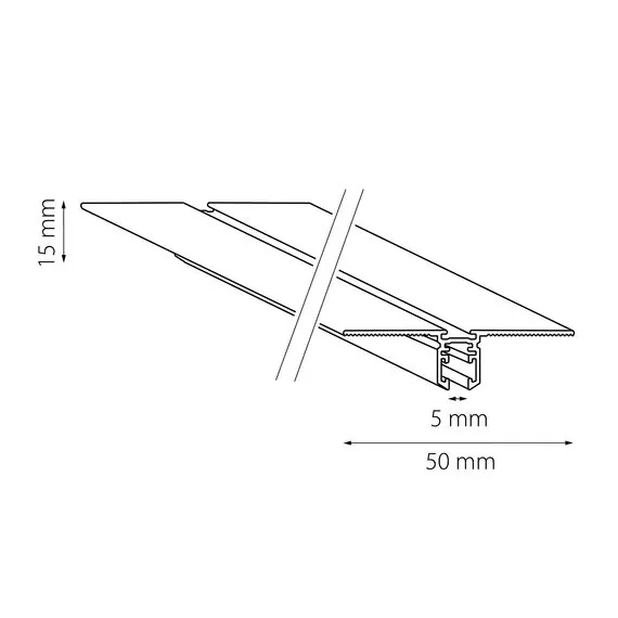 Lightstar 506327 Трек 24V двухконтактный однофазный встраиваемый LINEA 2м ЧЕРНЫЙ, изображение 2