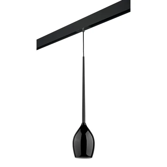 Lightstar PRO807117 Светильник д/1-фазн трека META 1х40W E14 ЧЕРНЫЙ/ХРОМ (807117+595007)