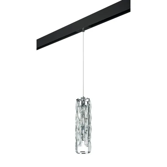 Lightstar PRO722030 Светильник д/1-фазн трека LIMPIO 4х6W(led) G9 ХРОМ/ПРОЗРАЧНЫЙ/ЧЕРНЫЙ (722030+595007)