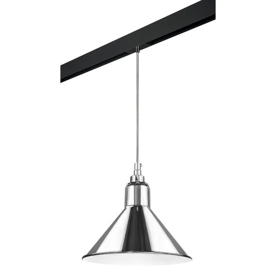Lightstar PRO765024 Светильник д/1-фазн трека LOFT 1х40W E14 ХРОМ/ЧЕРНЫЙ (765024+595007)