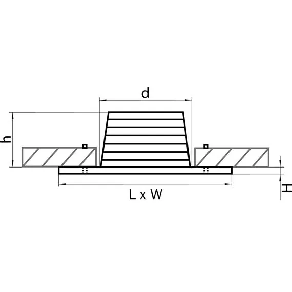 Lightstar 212181 Светильник LEDDY QUAD LED 3W 240LM АЛЮМИНИЙ 4000K в стену в подрозетник с трансф(в комплекте), изображение 2