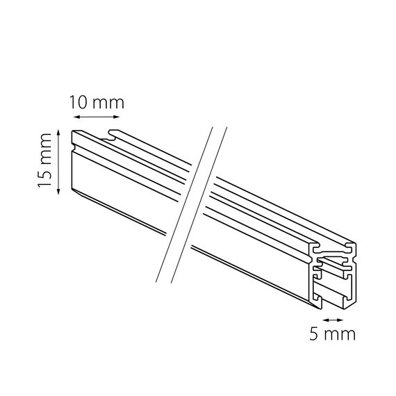 Lightstar 506017 Трек 24V двухконтактный однофазный LINEA 1м ЧЕРНЫЙ, изображение 2