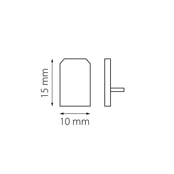 Lightstar 506167 Комплект заглушек (2 шт) концевых для треков LINEA ЧЕРНЫЙ, изображение 2