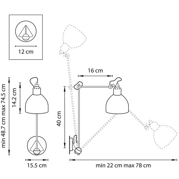 Lightstar 765616 Бра LOFT 1х40W E14 БЕЛЫЙ, изображение 3
