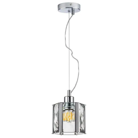 Lightstar 722014 Люстра LIMPIO 1х40W E27 ХРОМ/ПРОЗРАЧНЫЙ