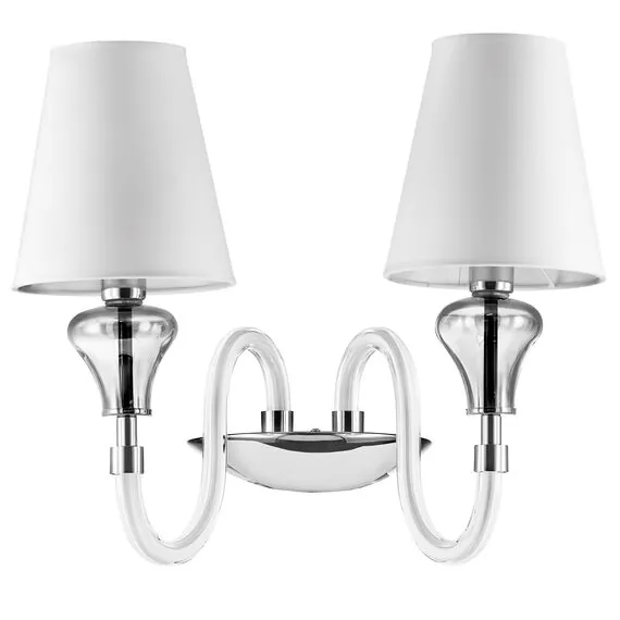 Lightstar 809626 Бра OTTO 2х40W E14 БЕЛЫЙ ткань