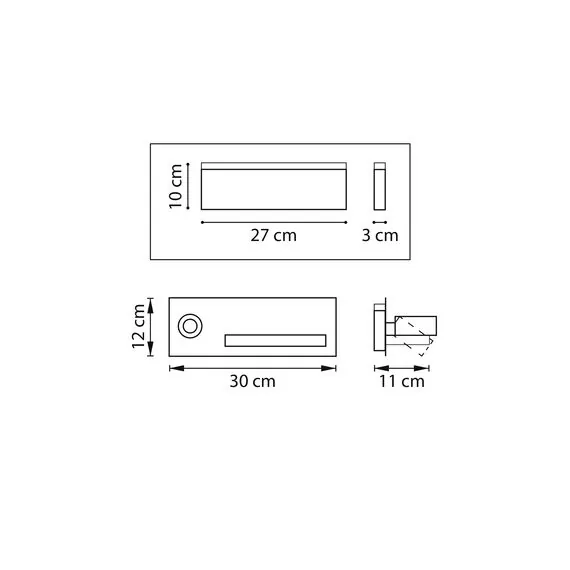 Lightstar 808556 Бра MURO 4W+3W LED LM БЕЛЫЙ 3000K, изображение 2