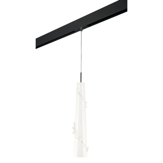 Lightstar PRO804310 Светильник д/1-фазн трека PETALO 1х40W E14 ХРОМ/БЕЛЫЙ/ЧЕРНЫЙ (804310+595007)