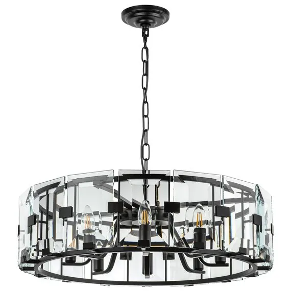 Lightstar 713287 Люстра NOVARA 8x40W E14 ЧЕРНЫЙ МАТОВЫЙ