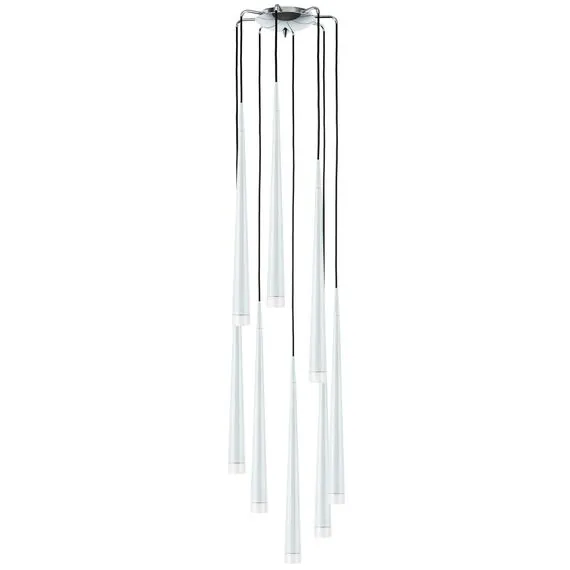 Lightstar 807086 Подвес PUNTO 8х25W G9 ХРОМ/БЕЛЫЙ