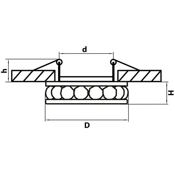 Lightstar 031704 Светильник MONILO INC MR16/HP16 ХРОМ/ПРОЗРАЧНЫЙ, изображение 2