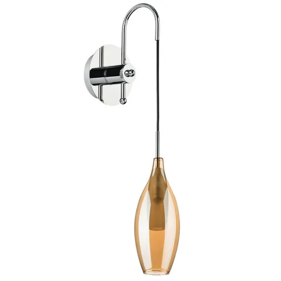 Lightstar 803523 Бра PENTOLA 1х25W G9 ХРОМ/ЯНТАРЬ