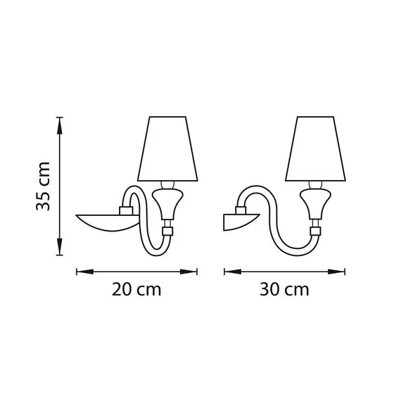 Lightstar 809616 Бра OTTO 1х40W E14 БЕЛЫЙ ткань, изображение 2