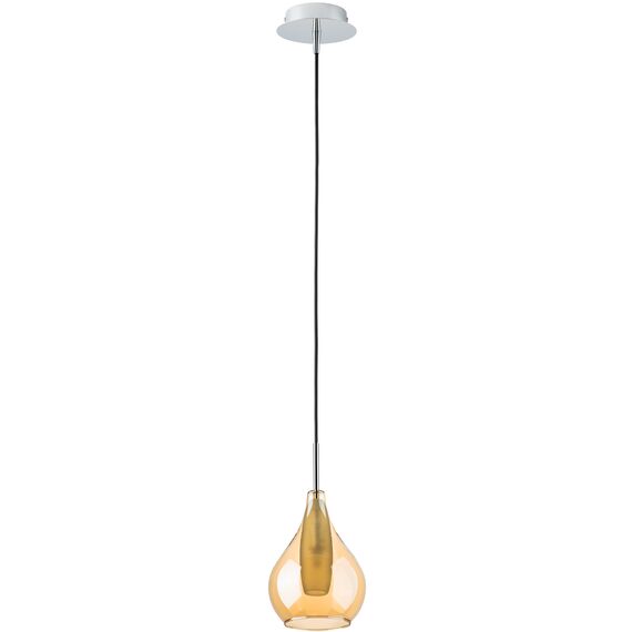Lightstar 803033 Подвес PENTOLA 1х25W G9 ХРОМ/ЯНТАРЬ