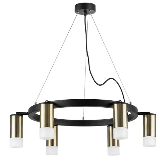 Lightstar LR0163161 Люстра RULLO 6х50W GU10 ЧЕРНЫЙ/БРОНЗА (571016+214431-6+202431-6)