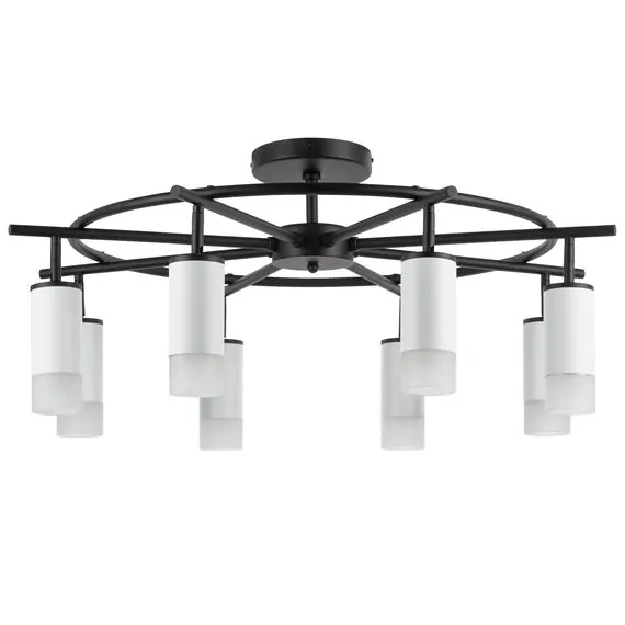 Lightstar LR7183681 Люстра RULLO 8х50W GU10 ЧЕРНЫЙ/БЕЛЫЙ (571718+214436-8+202431-8)