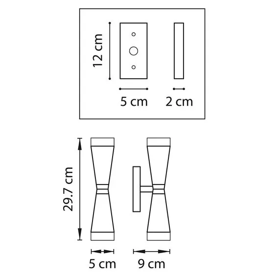 Lightstar 807626 Бра PUNTO 2х10W G9 (Led) БЕЛЫЙ, изображение 2