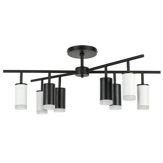 Lightstar LR7283643740 Люстра RULLO 8х50W GU10 ЧЕРНЫЙ/БЕЛЫЙ (571728+214437-4+214436-4+202430-8)
