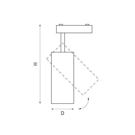 Lightstar 212936 Светильник для1-фазного трека PVC RULLO GU10 БЕЛЫЙ, изображение 2