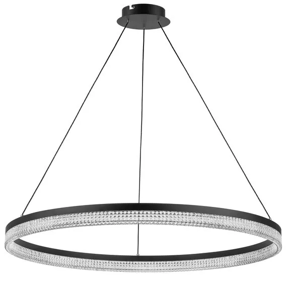 Lightstar 736187 Люстра ROTONDA 51W LED 2808LM 180G ЧЕРНЫЙ 3000K